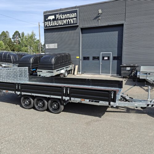 Lavettivaunu FX510-TRB, 506x215cm / 3500kg, peräverkko +hydraulikippi